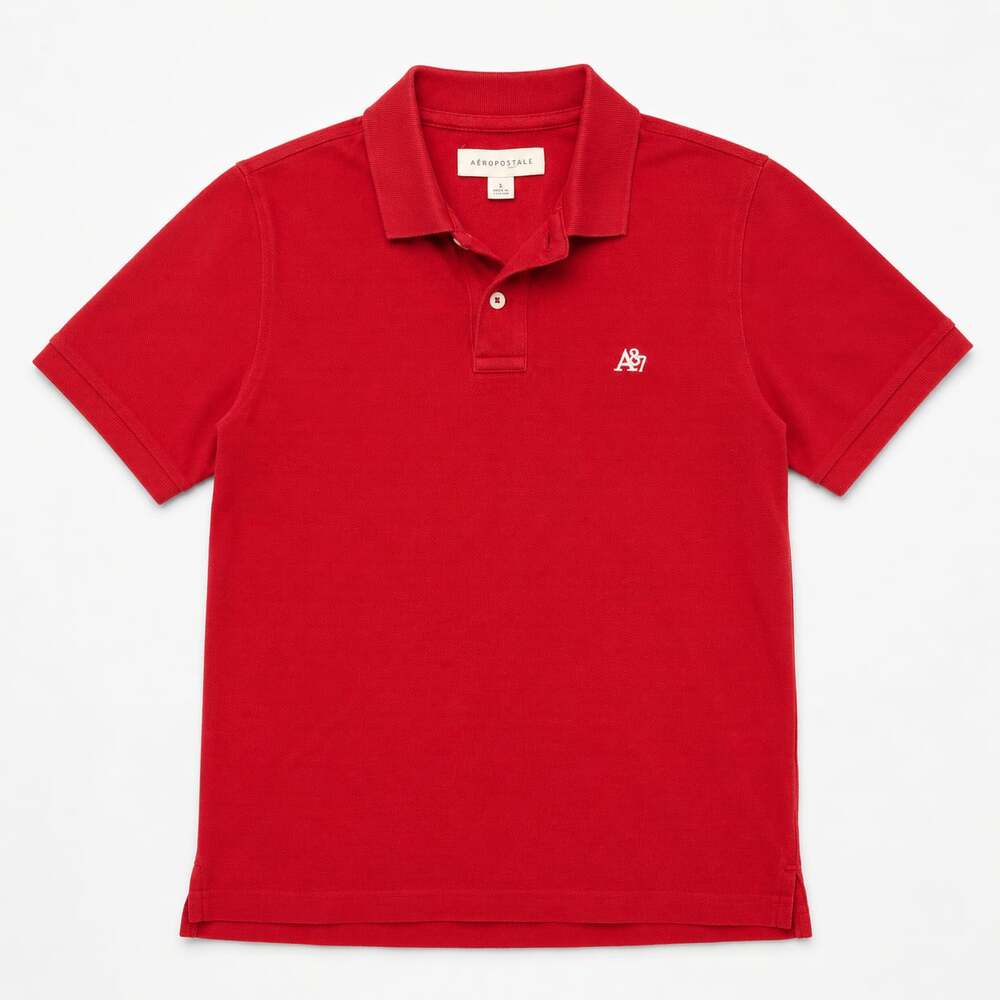 Aeropostale Red Polo Shirt Size S
